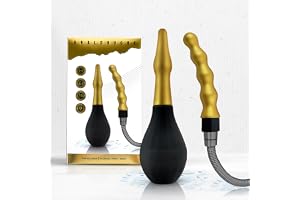 2-i-1 Enema Douche 310ML - Säker och Bekväm Silikon Enema Kit - Anal Dusch med Anti-Backflow för Män och Kvinnor - Silikon La