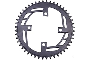 PROWHEEL 32T/34T/36T/38T/40T/42T/44T/46T/48T Chainring 104BCD Round Narrow Wide Single Bike Chainring for 9/10/11/12-Speed,MTB,e-Bike,Electric Bicycle,Road Bike,City Bike,Folding Bike,BMX