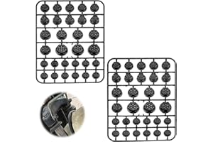 JANDH Copridado per Moto, 60 Pezzi Copridado Varie Dimensioni, Tappi Copri Dado in Plastica Placcatura, Facile da Installare per Dadi di Auto e Moto Decorazione Impermeabile e Antipolvere (Nero)