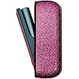 Keminsung compatible with IQOS compatible with ILUMA Glitter Leather Case (Pink), Compatible, Full Protection, Includes Protective Cover, Button Closure, Stylish Design