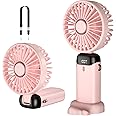 Rafada Ventilatore a mano, mini ventilatore portatile, ricaricabile, piccolo ventilatore tascabile con 5 livelli di velocità,