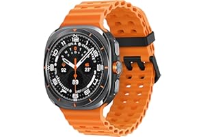 MSKSJER Marine sportowy pasek kompatybilny z Samsung Galaxy Watch Ultra, dla mężczyzn i kobiet, oddychający, miękki silikon, ocean, wodoodporny, do Galaxy Watch Ultra 47 mm, No-Gap One Click
