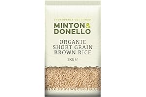 Minton & Donello - Organic Short Grain Brown Rice, Rich & Nutty, Bulk Pack, 1kg