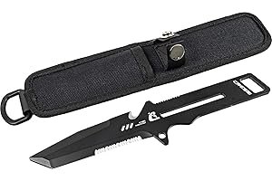 Cressi Kai & Mini Knife - Coltello Professionale Multiuso per Immersioni, Nero, Unisex Adulto