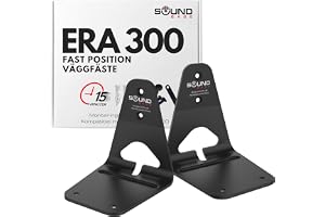 Sound Bass ERA300 Väggfäste, Lågprofil, Svart, Dubbelpack (2 st)