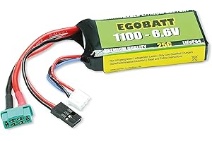 Pichler Pack de Batterie (Life) 6.6 V 1100 mAh Nombre de cellules: 2 25 C Softcase JR, MPX