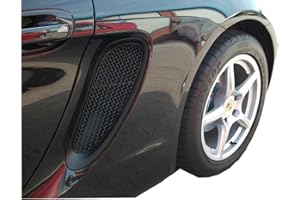 Zunsport Compatible With Porsche Cayman/Boxster 981 (All) - Side Vents Grille Set - Black finish (2012 to 2016)