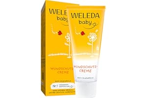 ‎WELEDA WELEDA Bio Baby Calendula Wundschutzcreme 75ml - Naturkosmetik Wundsalbe / Babycreme für den Schutz empfindlicher Baby Haut im Windelbereich. Hilft bei Rötungen, gereizter Haut und Wundsein
