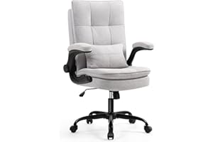 ‎ASUKALE Asukale Bürostuhl Ergonomisch [TESTSIEGER] Schreibtischstuhl | Atmungsaktiver Stoff & Hohe Rückenlehne | Höhenverstellbar & Wippfunktion | Chefsessel 150 Kg | Drehstuhl Mit Rollen | PC Stuhl Grau
