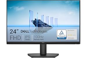 Dell 24 Écran PC - SE2425HM, Full HD (1920x1080), 100Hz, IPS, 5ms, VESA (100x100mm), HDMI, VGA, Garantie 3 Ans, Noir