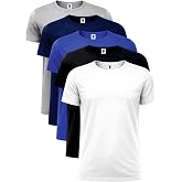 Roly Pack of 5 or 10 Men's Short Sleeve T-Shirts, 100% Cotton, Basic Round Neck, Beagle Model, Soft and Breathable, Assorted