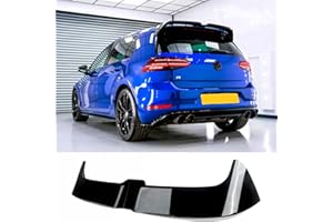 Auto Perfectionists UK Boot Spoiler Compatible With VW Golf R GTD GTI MK7 MK7.5 2013-2020 Oettinger Style ABS Gloss Black