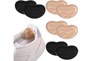 Tsathoggua 4 paires coussinet talon chaussure, Protege talon chaussure pour homme et femme, Inserts de talons pour l'arrière du talon, Amélioration du confort des chaussures