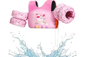 HeySplash Swim Vest for Kids, Toddler Swimming Float Fit 20-50/31-66 Lbs, Swim Arm Band Vest with Secure Buckle&Harness, Float Jacket Swimming Training Buoyancy Aid, Puddle Water Wings Jumper