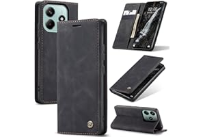 Azororo Handyhülle für Xiaomi Redmi Note 14 5G Hülle Premium Lederhülle Flip Case Magnet Tascher Kartenfach Standfunktion Klapphülle Schutzhülle für Redmi Note 14 5G, Schwarz