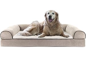 Furhaven Cooling Gel Infused Memory Foam an Sofa Pet Bett für Hunde und Katzen