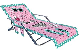 WELLTOBUY Lounger Mate Beach Towel Sun Lounger lounger mate beach towel sunlounger For Holiday Garden Lounge with Pockets Portable Chair Cover