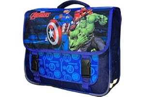 arlis Cartable Scolaire Licence - Qualité supérieure en 38 cm - Dimensions: Hauteur 33cm, largeur 38 cm, profondeur 14 cm - Cartable équipé de réflecteurs