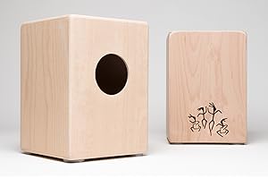 CAJON-DIREKT Cajon für Kinder, Kindercajon, Junior Box, Trommel, Hocker, Made in GERMANY incl. Kurzlehrgang