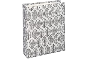 Hama Książkowy album fotograficzny "Jumbo La Fleur" (na wklejki, czarne kartki, maks. 400 zdjęć 10x15 cm, rozmiar albumu 30x30cm, pergaminowe przekładki) Czarno-Biały