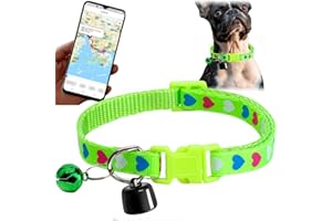 OKMINI Pets GPS Tracker with Collar,Small Pet Tracking Device for Cats/Dogs,Real-Time Location Tracker Compatible with Android/iOS App,Luggage Tracker,Global Tracking Device,Waterproof Collar for Pets