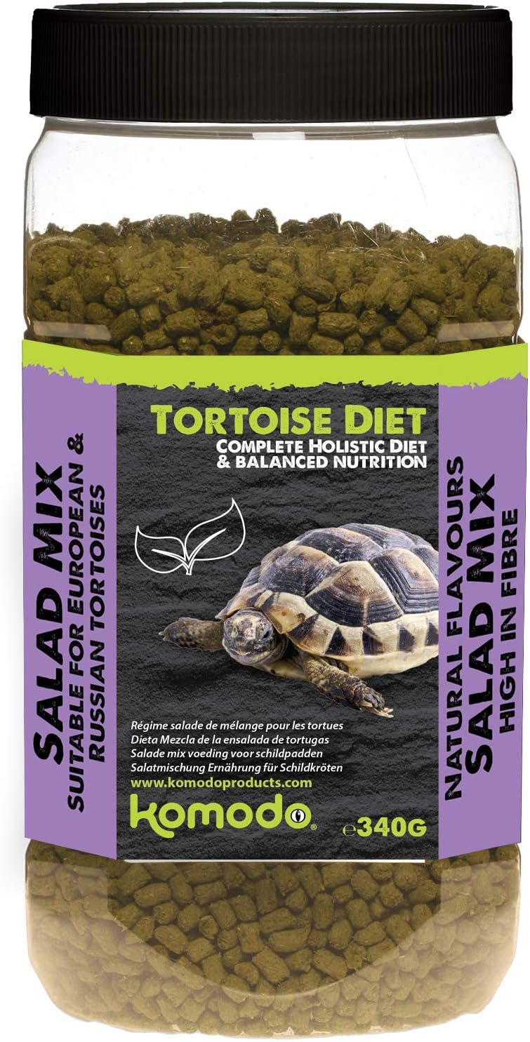 Komodo Complete Holistic Tortoise Diet, Salad Mix 340 g tub, may vary