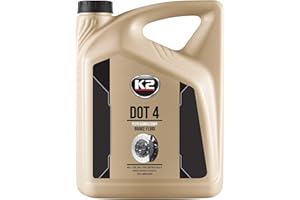 K2 Dot 4 Líquido de Frenos – 100% Sintético Compatible con ABS, ESP, ASR y SBC – Protección Anticorrosiva y Alto Punto de Ebullición 5L