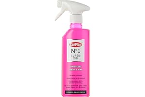 CarPlan Limpiador y Cera Sin Agua, Cera para Coche Fácil y Rápida, N° 1 Super Dri Spray, 600ml