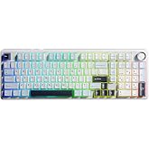 Aula F99 Pro 3 Modlu RGB Hot Swap Mekanik Star Vector Switch Kablosuz Makrolu Klavye Lacivert