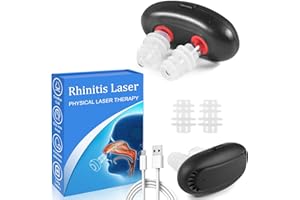 FUNMO Instrument de thérapie nasale à lumière rouge,Red Light Nasal Therapy,Instrument de Thérapie Nasale à Lumière Rouge pour Le Nez,favorise la respiration,soulage la rhinite