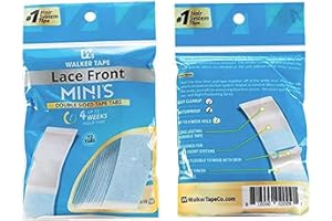 LEOO HAIR "Lace Front Support" Walker Double Sided Tapes Adesivi Adesivi uomo Hair System Replacement Toupee Estensione Capelli Parrucca Capelli Protesi Contour C MINI(72PCS x 1 borsa)