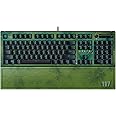 Razer BlackWidow V3 Mechanical Gaming Keyboard: Green Mechanical Switches - Tactile & Clicky - Chroma RGB Lighting - Compact Form Factor - Programmable Macros - Halo Infinite