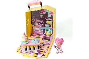 KOOKYLOOS Tiffany’s Pop-Up Bakery – Bakery with more than 15 accessories and exclusive doll with 3 funny expressions. Includes exclusive clothes and footwear, oven, table/fridge and 2 “magic” cakes