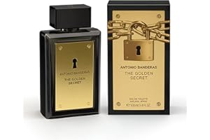 ANTONIO BANDERAS Banderas Perfumes - The Golden Secret - Eau de Toilette Spray for Men - Long Lasting - Masculine, Casual and Elegant Fragrance - Mint, Apple and Spicy Notes - Ideal for Day Wear - 100 ml