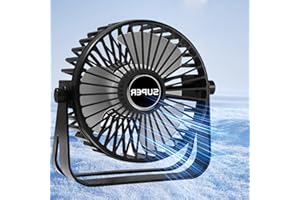 AJVV Klimagerät USB Schreibtisch Ventilator, 3-Speed Kühlung Mini Leise Tisch Lüfter, Tragbarer Lüfter für Zuhause, Schlafzimmer, Büro