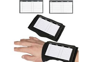 CJMUQHEHH Wrist Coach Playbook pour football américain avec 2 cartes à jouer, Wrist Coach American Football, Bracelet de football avec fenêtre transparente, coach tactique pour différents sports