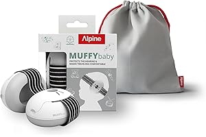Alpine Muffy Baby - Noise-Cancelling Headphones for Babies and Toddlers up to 36 Months - Hearing Protection for Babies - Up to 24dB Noise Reduction - Prevents Hearing Damage - Improves Sleep on