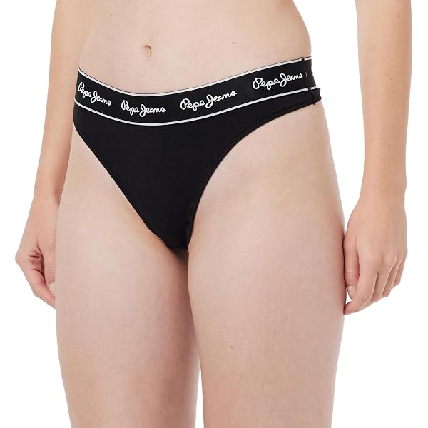 Pepe Jeans Bikini Bottom – Brazilian Cut Mit P-Print, Weich & Schnell Trocknend