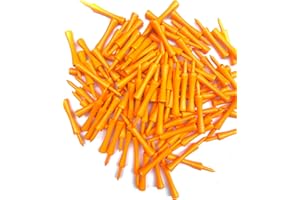 TH GOLF 100 PCS Bamboo Golf Tees | Multiple Colours & Sizes | Castle Golf Tees | Standard Golf Tees | Eco Friendly & Sustainable Bamboo Golf Tees