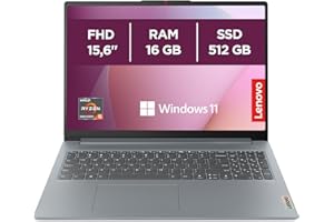 Lenovo IdeaPad Slim 3 Gen 8 – Ordenador Portátil 15.6" FHD AMD Ryzen 5 5625U, 16 GB RAM, 512 GB SSD, Gráficos AMD Radeon Integrados, Wi-Fi 6, Win 11 Home en Español Teclado QWERTY – Gris Ártico