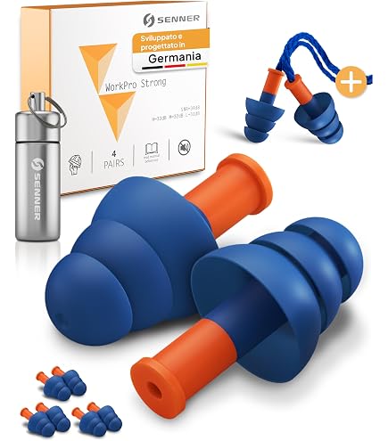 3M E-A-R Ultrafit X Tappi Per Orecchie Riutilizzabili - SNR 35dB Con Cordino E Custodia, 5 Pezzi - copertina