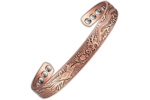 MY PET ELEPHANT Armband aus reinem Kupfer, Öffnung im Clan-Stil, rotes Kupferarmband, größenverstellbar