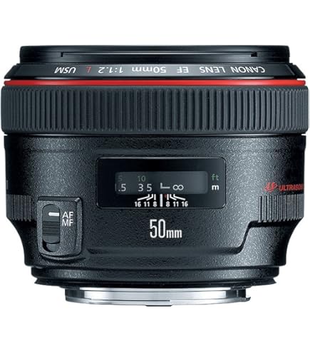 v*o様 55 Canon EF 50mm f/1.2 L USM レンズ Canon EF 50 mm f/1.2L USM Lens, Black: Amazon.co.uk: Electronics