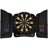 KOTO &ndash; Electronic Dartboard Classic Soft, Compact and Modern, Aluminium | 6 Soft Darts, 32 Games, 590+ Variants, 8 Players, 2