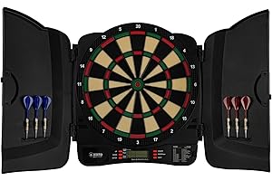 KOTO DARTS KOTO – Diana Electrónica Classique Soft (39x1,5x43,3 cm), 6 Dardos Soft, 32 Juegos, 590 Variantes, para Niños y Adultos