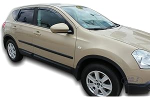 ‎J&J AUTOMOTIVE J&J AUTOMOTIVE | Windabweiser Passend Für Qashqai J10 2007-2014, Heko Regenabweiser, Getönt, Set 4-Teilig, Vorne und Hinten, Aerodynamisch