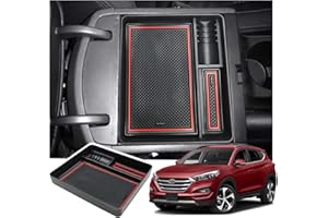 SHAOHAO Compatible avec Hyundai Tucson TL2 2016 2017 2018 2019 2020 Organiseur de console centrale Plateau de rangement intérieur pour portefeuille, pièces de monnaie, téléphone portable