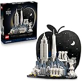 LEGO Architecture New York City &ndash; B&uuml;y&uuml;k Elma 21066 - Yetişkinler i&ccedil;in Central Park, Sarı Taksiler, Baskılı Karo ve Gizli S&uuml;rp