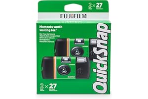 Fujifilm QuickSnap 2.0, dubbelpack med ISO 400 film, totalt 54 exponeringar, inbyggd blixt.