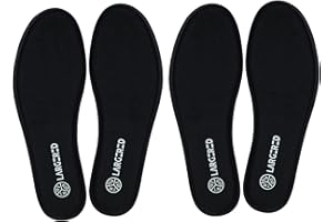 LARGERED 2 Paires Semelle Chaussure Mémoire de Forme pour Femme Homme Semelle Confort pour Baskets Chaussures ou Bottes